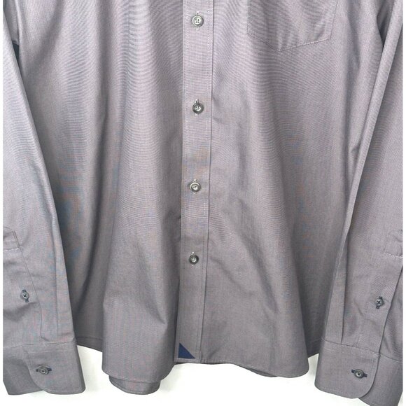 UNTUCKit Mens Button Up Shirt Wrinkle Free Cotton Sanglovese 03046 Grey Sz XL - Picture 4 of 12
